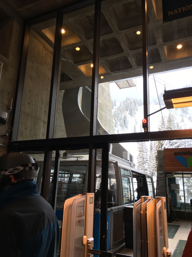The Snowbird aerial tram has the beefiest arm I have ever seen
